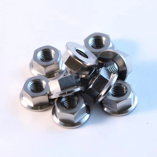 Titanium flange nut In stock